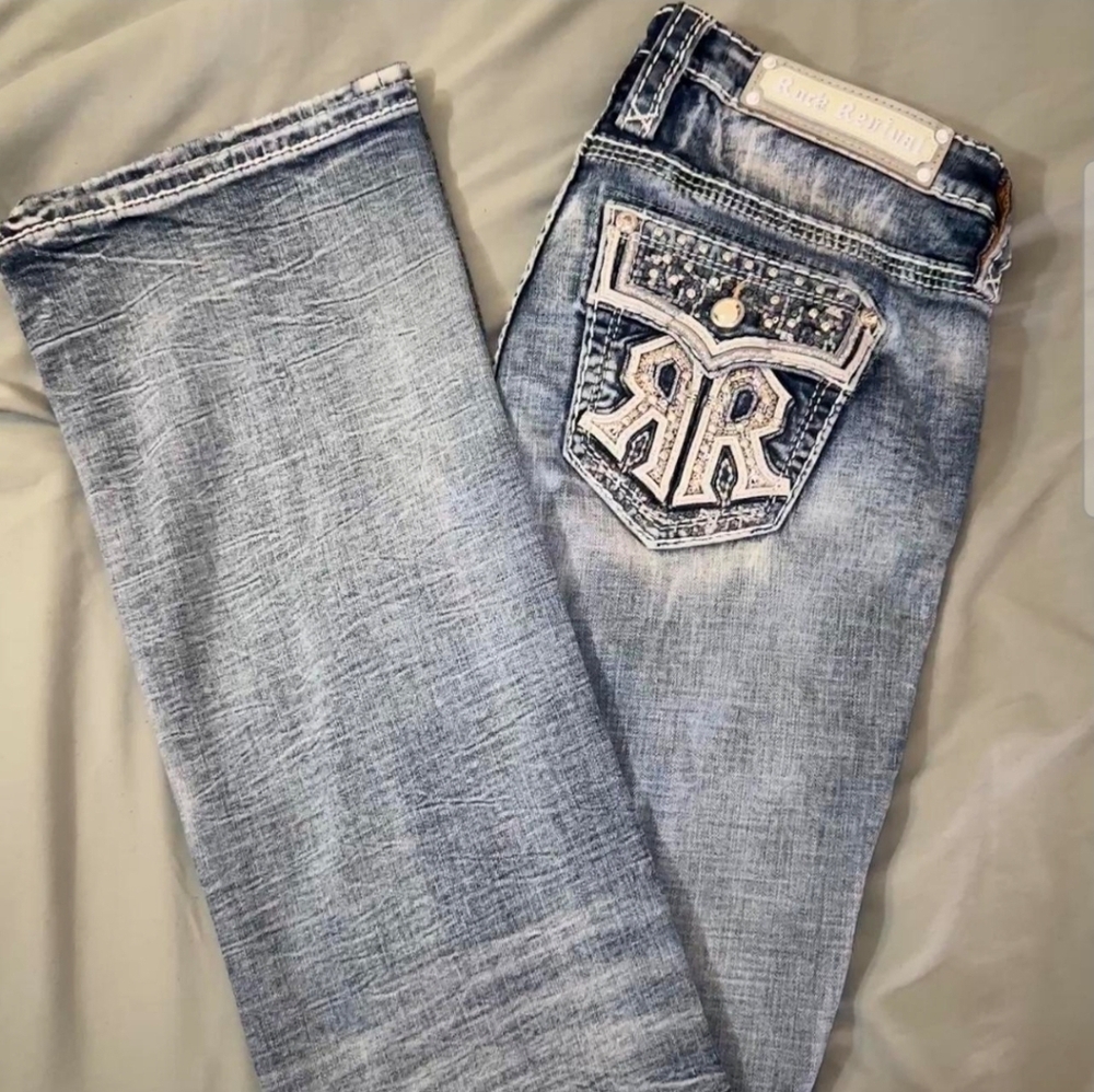 NWT Rock Revival Women's Savannah Jeans, 30 - Picture 5 of 9